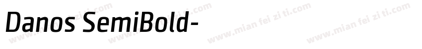 Danos SemiBold字体转换